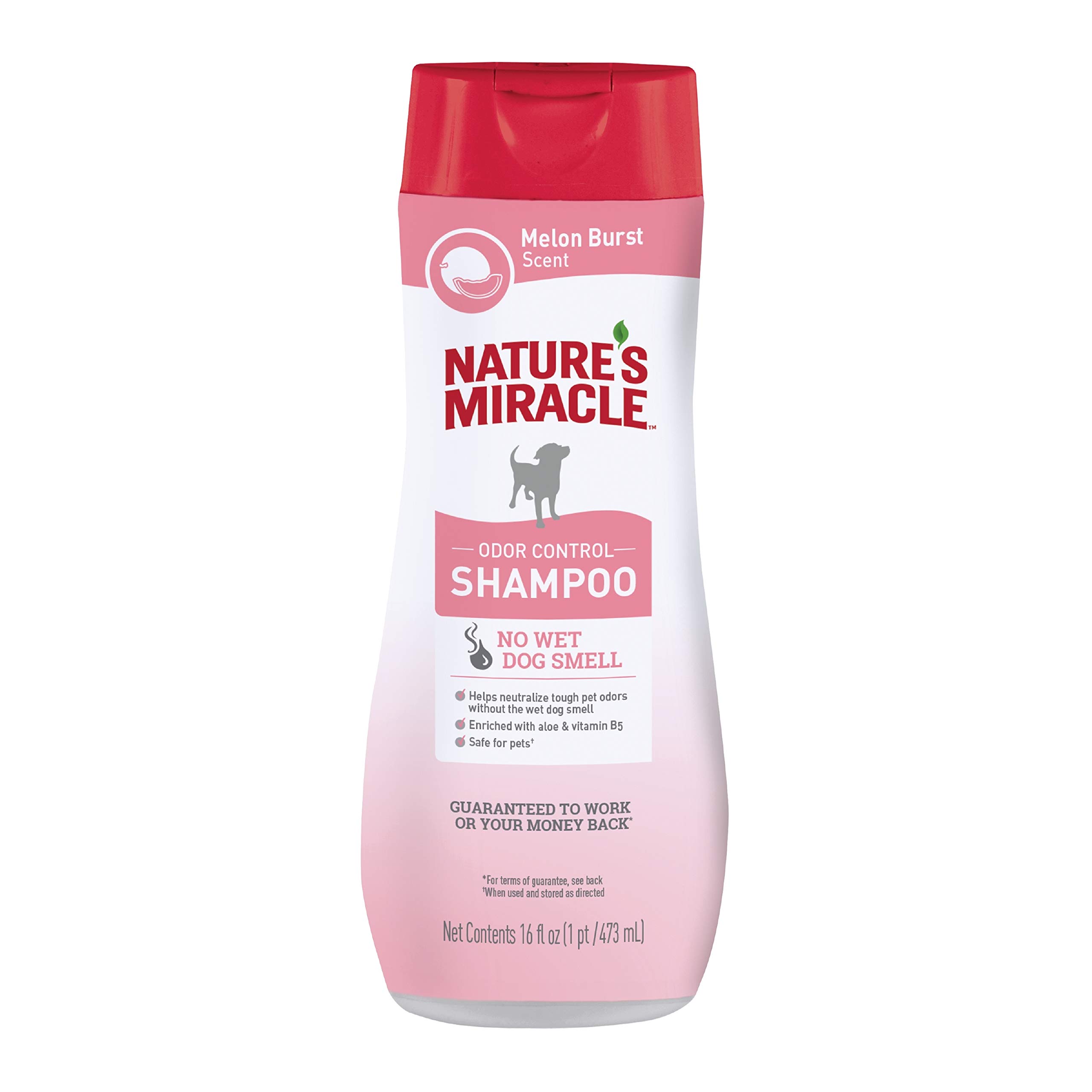 Nature's Miracle Odor Control Shampoo for Dogs, 16 Ounces, Melon Burst Scent