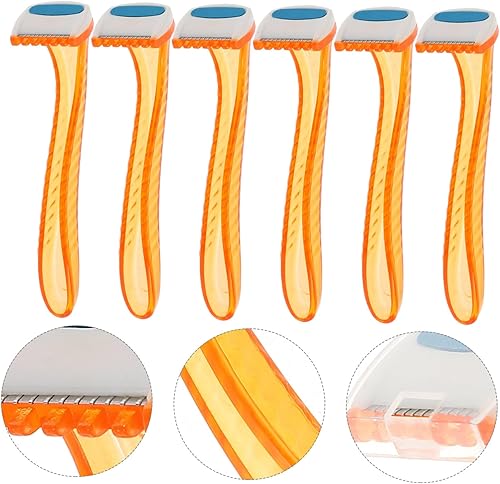 Miniatura 3 de FRCOLOR 18 piezas de afeitadora de cabello privada para mujer, herramienta de afeitar portátil para axilas y piernas, ligera y compacta para uso de