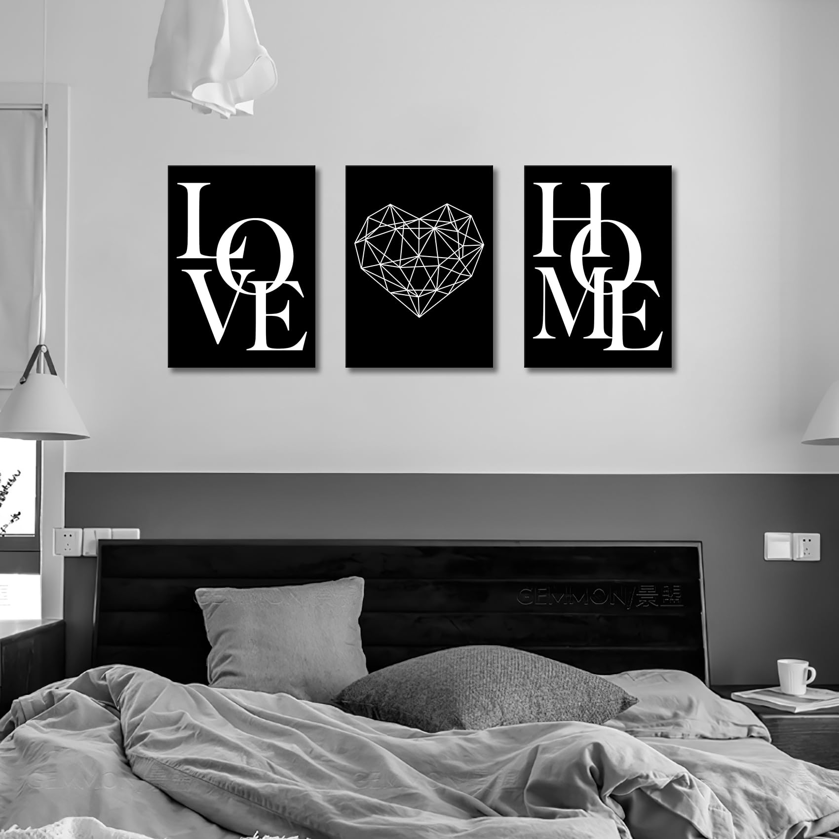 3 Pcs Wooden Framed Canvas Wall Art Set Bohemian Sage Green Canvas Prints Poster Geometric Line Beige Green Pictures for Living Room Bedroom Dinning Room Hallway Stairs Wall Decor 30x40cm x3pcs — view 258