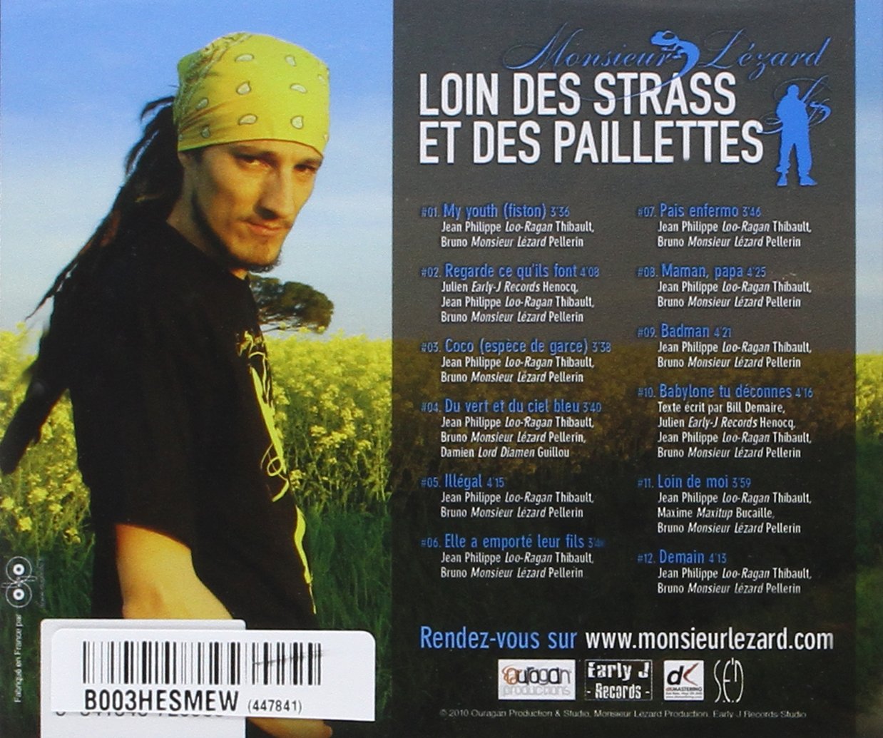 Image secondaire de Loin des Strass et des Paillettes - CD de Monsieur Lézard