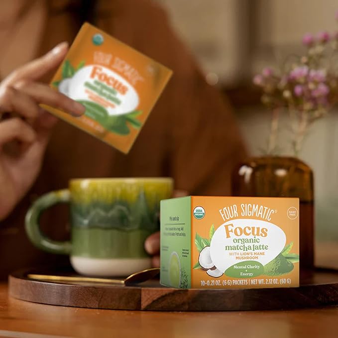 Mezcla de té matcha con melena de león 10 sobres miniatura 6
