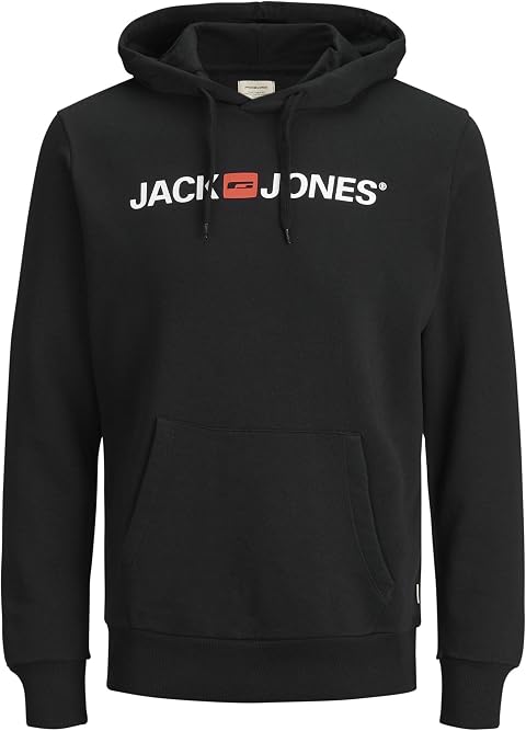 JACK & JONES JJECORP Logo Sweat Felpe con Cappuccio Uomo