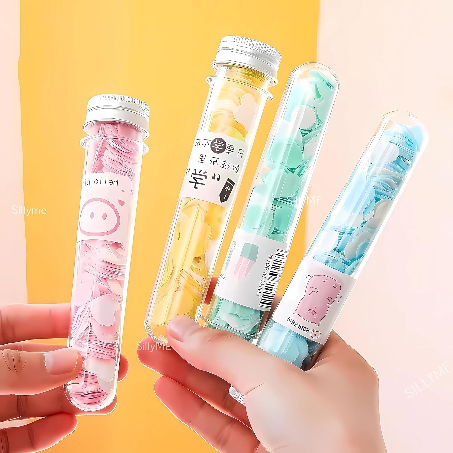 Lecherous Beautiful Design Tube Shape Bottle Paper Soap Clean Soft Hand Wash, Face Wash For Travel/Office/Home - Pack Of 1- Assorted Colours.-image-32