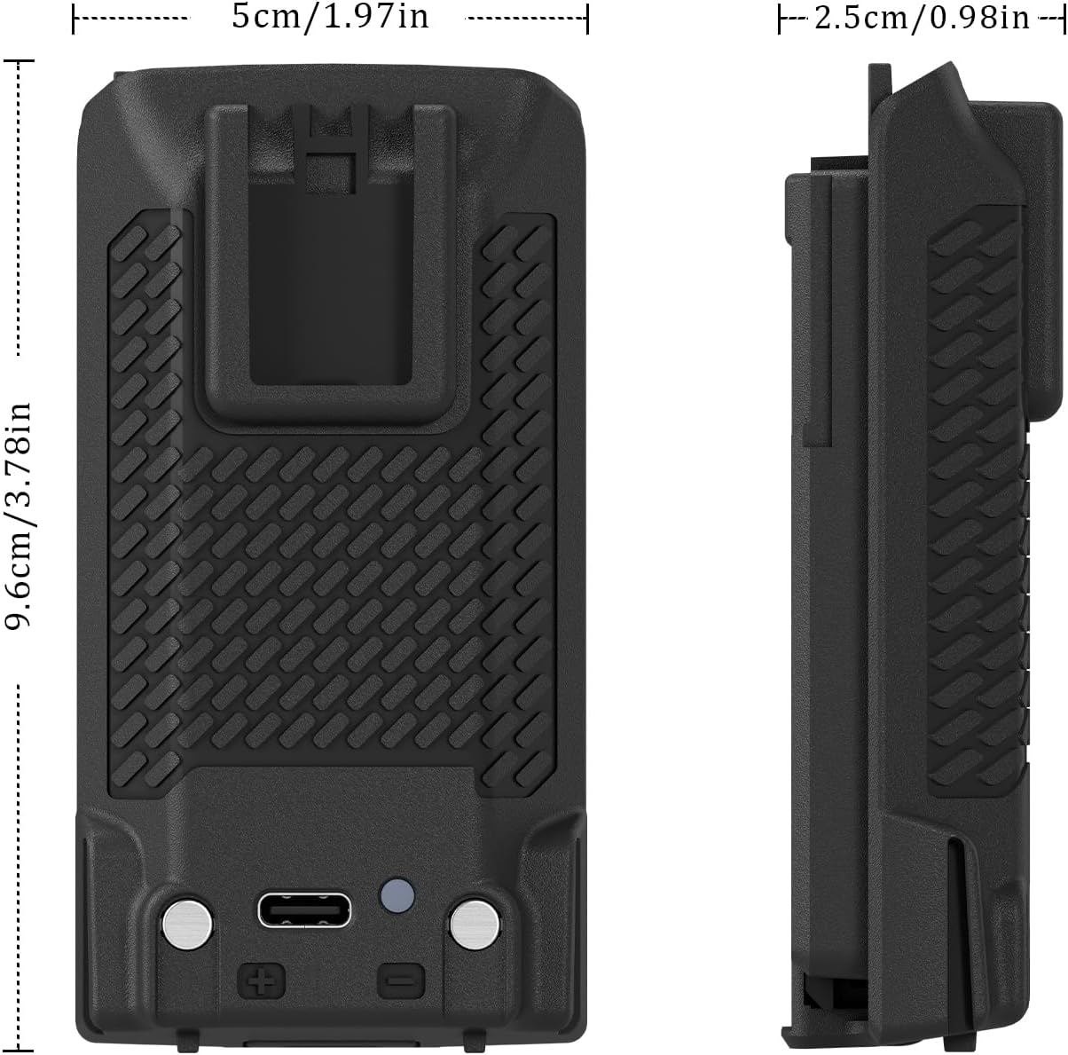 2 Packs UV-K5(8) Type-c Charging Battery Replacement UV-K5 Li-ion Battery 2600mAh for UV-K6 Radio for Adult Walkie Talkie Accessories 7.4V