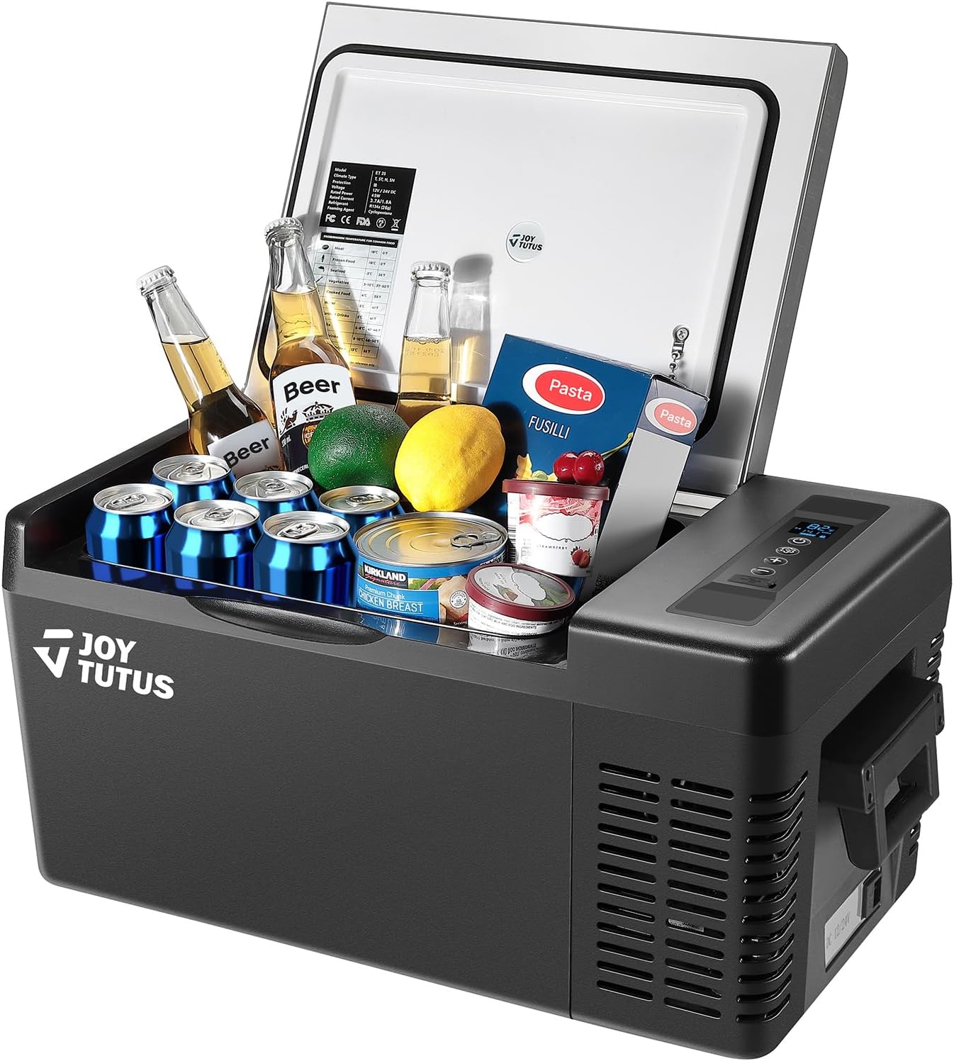 JOYTUTUS 12 Volt Refrigerator, 19 Quart / 18L Portable