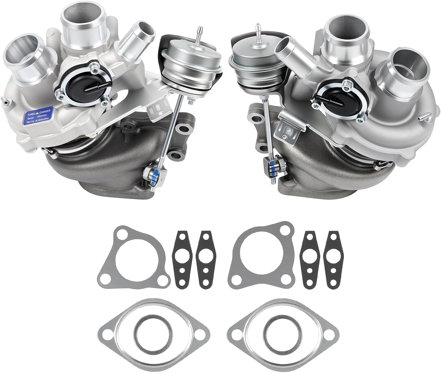 CL3Z6K682C CL3Z6K682D Turbo Turbocharger Kit with Wastegate Actuator & Gasket, For Ford F-150 2011-2012, 3.5L EcoBoost Replace OE 179204 179205