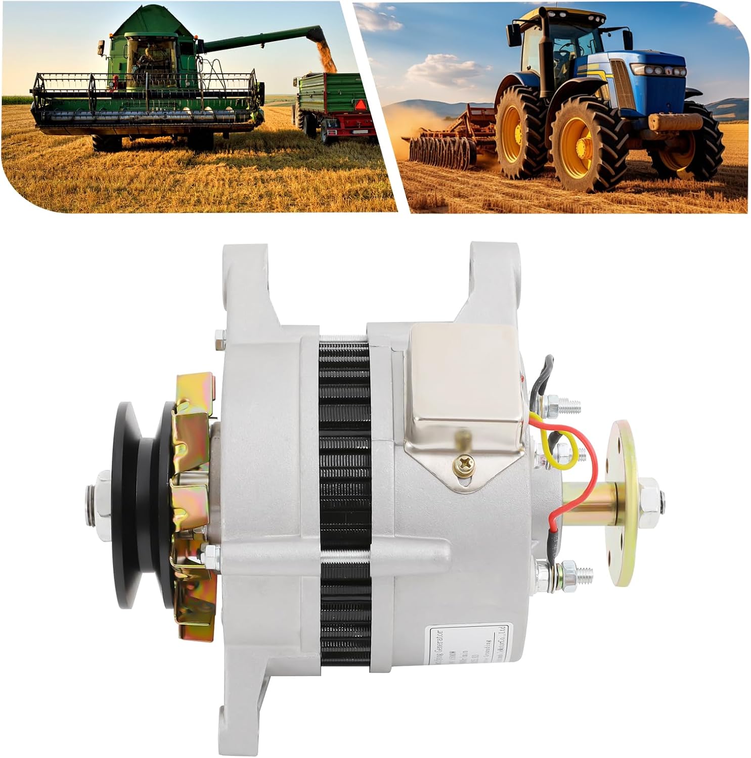Permanent Magnet Alternator Generator, Permanent Magnet Synchronous Generator Built-In Voltage Stabilizer 1500W 12V PMA Low RPM Alternator for Charging Lighting Various Of Cars Tractors
