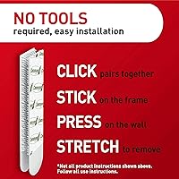 Vista 8 de Command - Tiras de velcro para colgar cuadros, grandes, color blanco , 17206-6ES (4PK)