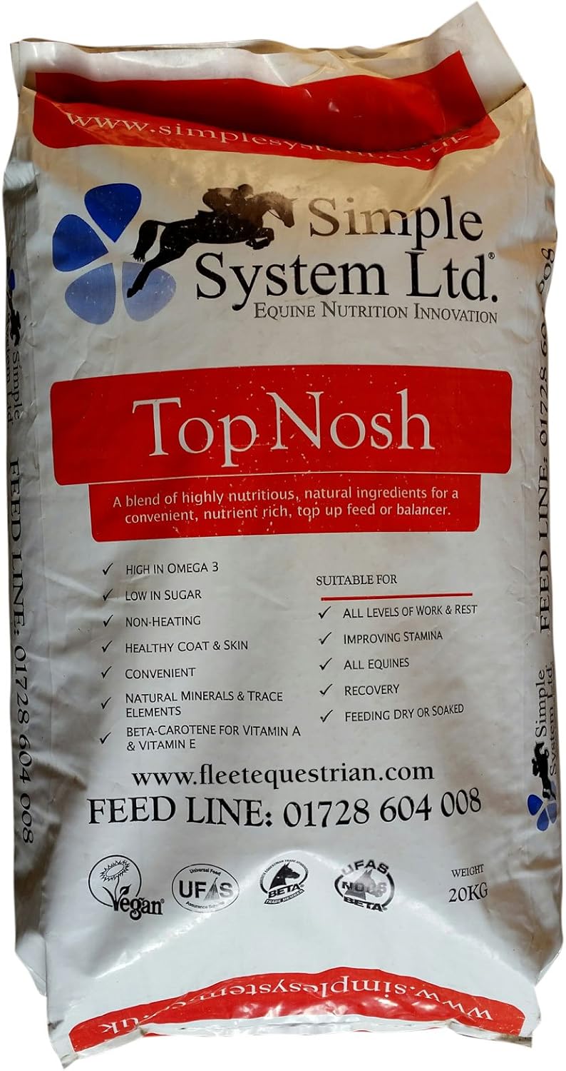 Simple System Top Nosh 20kg Highly Nutritious Top Up Horse Feed Amazon.co.uk Pet Supplies