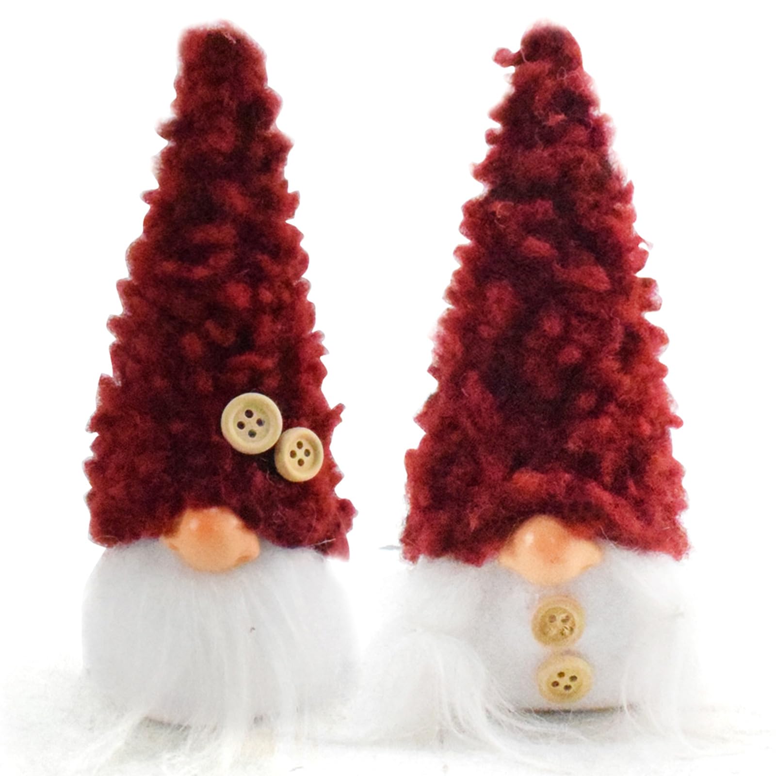 Buxuaaaa 2Pcs Christmas Gnomes Dolls Figurines Plush Table Decoration for Holiday Gifting Dwarf Polyester Ornament for Tabletop Dwarf Figurine