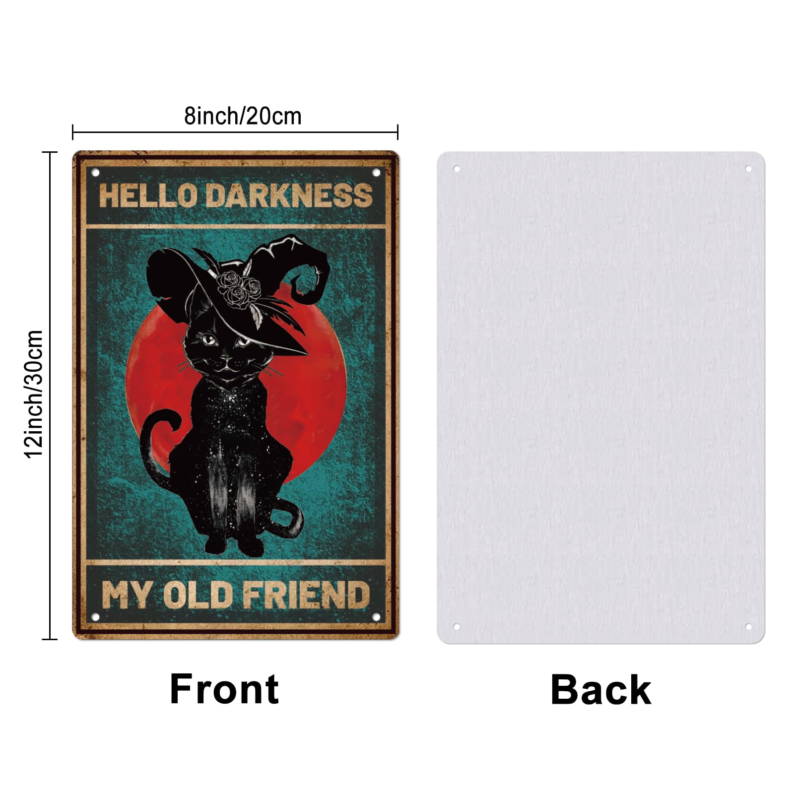 激レア!! 美品 懐かしの BLACK CATS ブリキ 丸看板