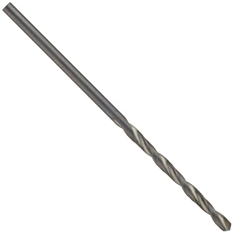 Chicago Latrobe 150 High-Speed Steel Jobber Length Drill Bit, Black Oxide Finish, Round Shank, 118 Degree Conventional Point, Wire Size #58 Pack of 12