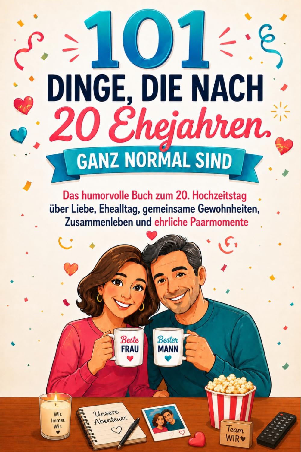 101 Dinge, die nach 20 Ehejahren ganz normal sind: Das humorvolle Buch zum 20. Hochzeitstag über Liebe, Ehealltag, gemeinsame Gewohnheiten, Zusammenleben und ehrliche Paarmomente