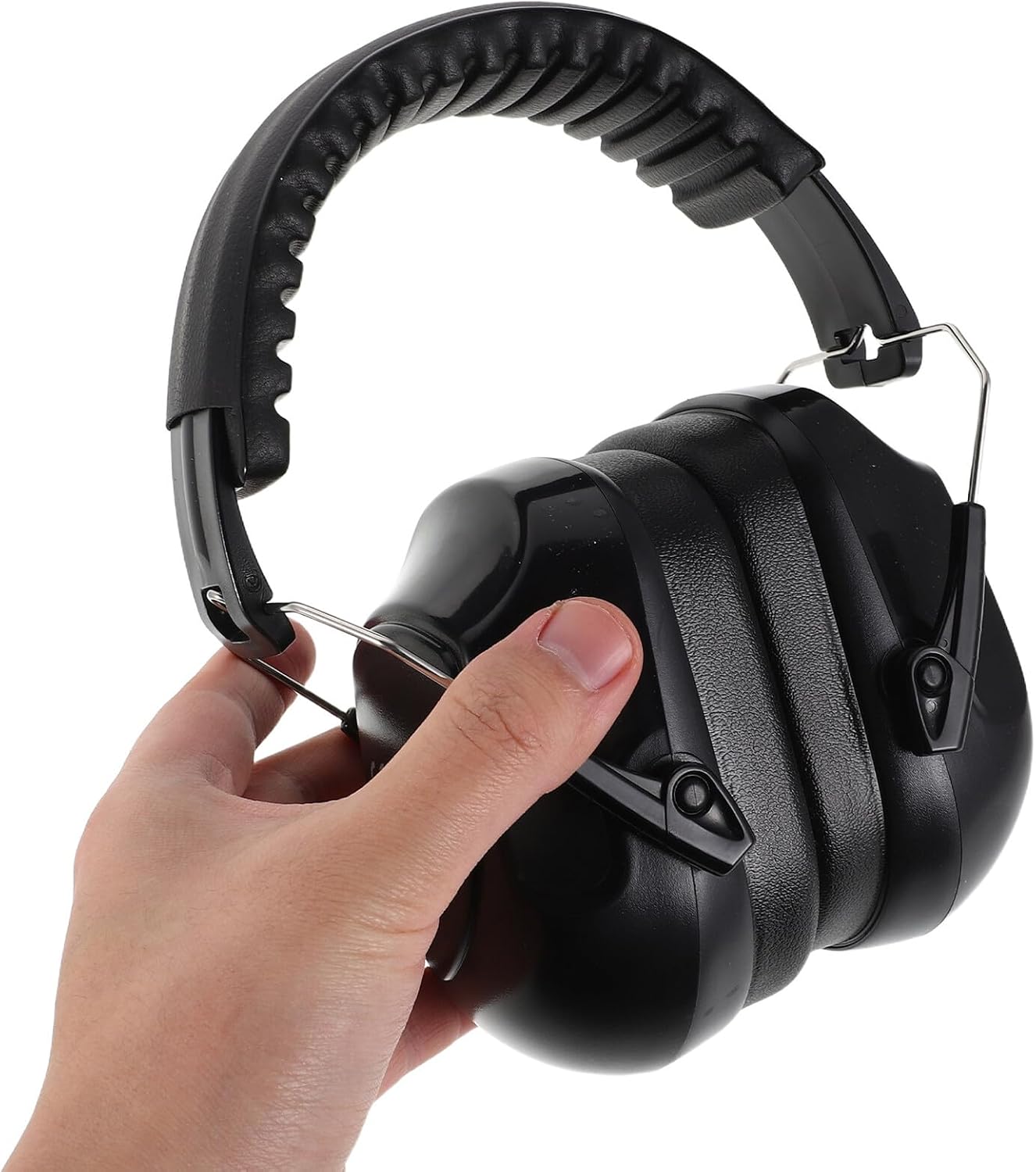 Veemoon 2pcs Noise Canceling Ear Muffs Black Soundproof Ear Protectors for Shooting Sleeping and Study Noise Reduction Hearing Earmuffs