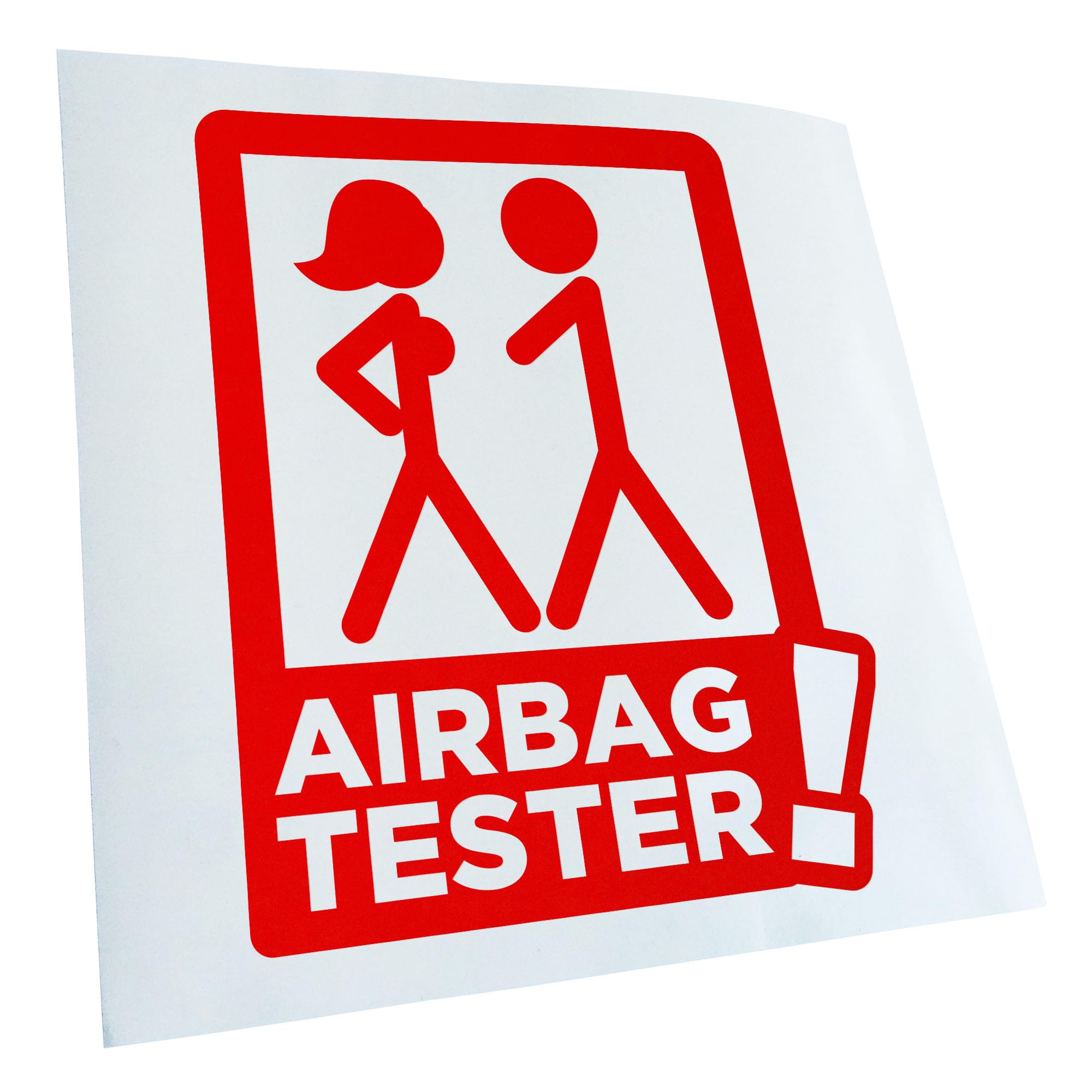 Airbag Tester Sticker 25 Colours Neon Matt