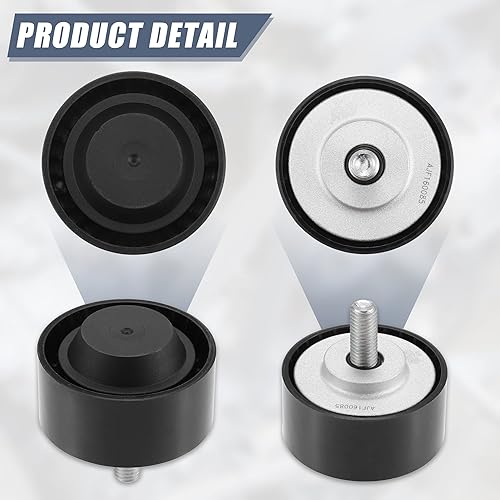 Miniatura 4 de X AUTOHAUX 022145276 - Polea guía de desviación para correa de transmisión de accesorios para automóvil Volkswagen CC 2009-2016 para Volkswagen