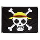 GE Animation GE-6468 One Piece Luffy's Straw Hat Pirate Flag Multi-colored, 31