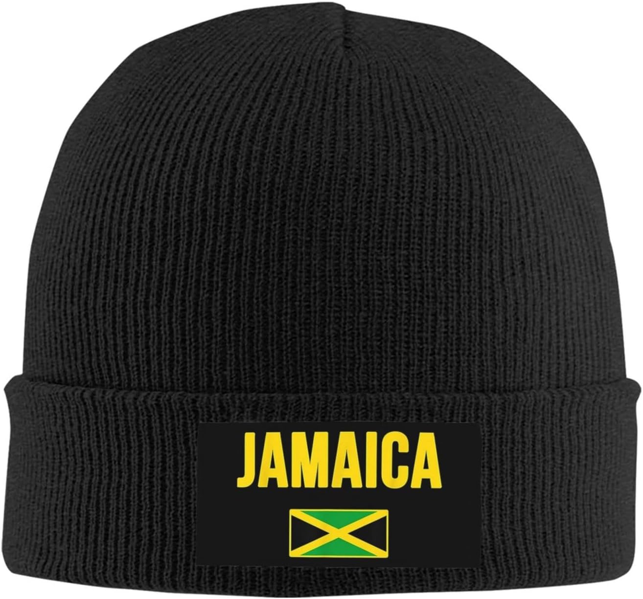 Cute Jamaica Flag Winter Beanie Hats for Men Women Slouchy Knit Hats Soft Warm Jamaican Knitted Cuffed Skull Cap - Image 2