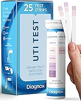 Vista 10 de Tiras de prueba UTI de Diagnox – Prueba de UTI para el hogar aprobada por la FDA-OTC para mujeres – Resultados claros y precisos, almohadillas