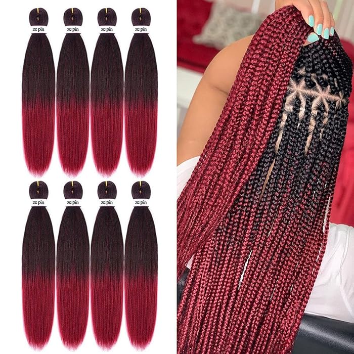 Buy Pre Stretched Braiding Hair 26 Inch 8 Packs Professional Soft Yaki