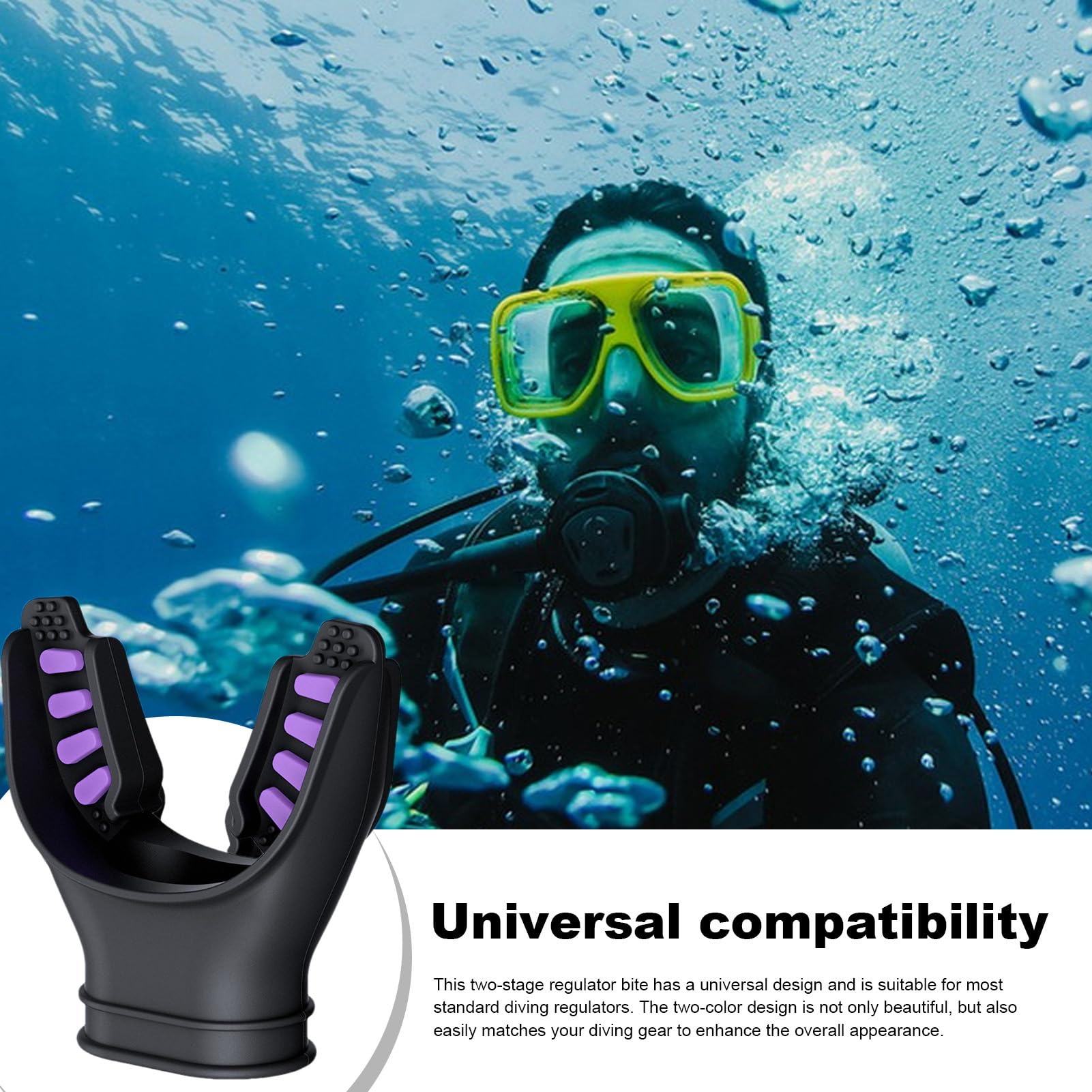 Embout de plongée sous-Marine – Détendeur de plongée en apnée Confortable | Accessoires de plongéee avec Embout de Tuba, de Rechange résistants à l'usure, équipement de plongéee pour régulateu