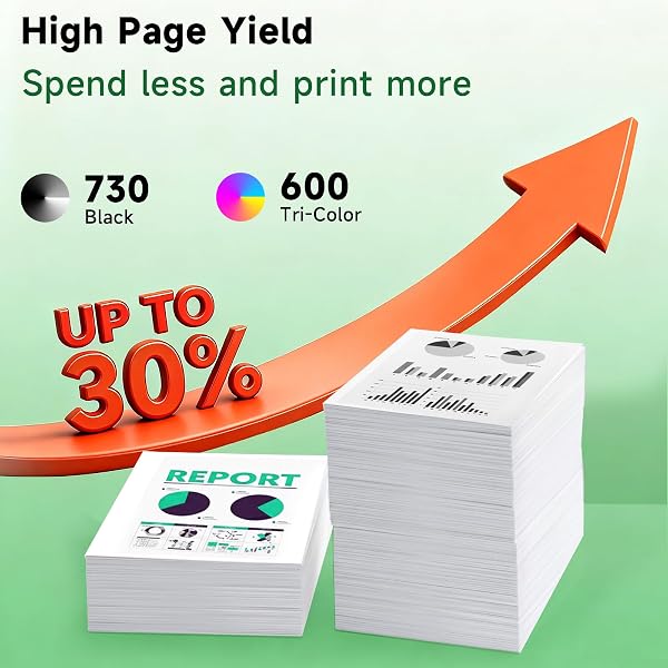 308XL Ink Cartridges High Yield Replacement for HP 308 Ink Cartridges Black and Colour for HP Envy 6120 6120e 6110e 6122e 6132e 6532e 6152e 6520e 6530e 6558e 6130e (2-pack) - 3