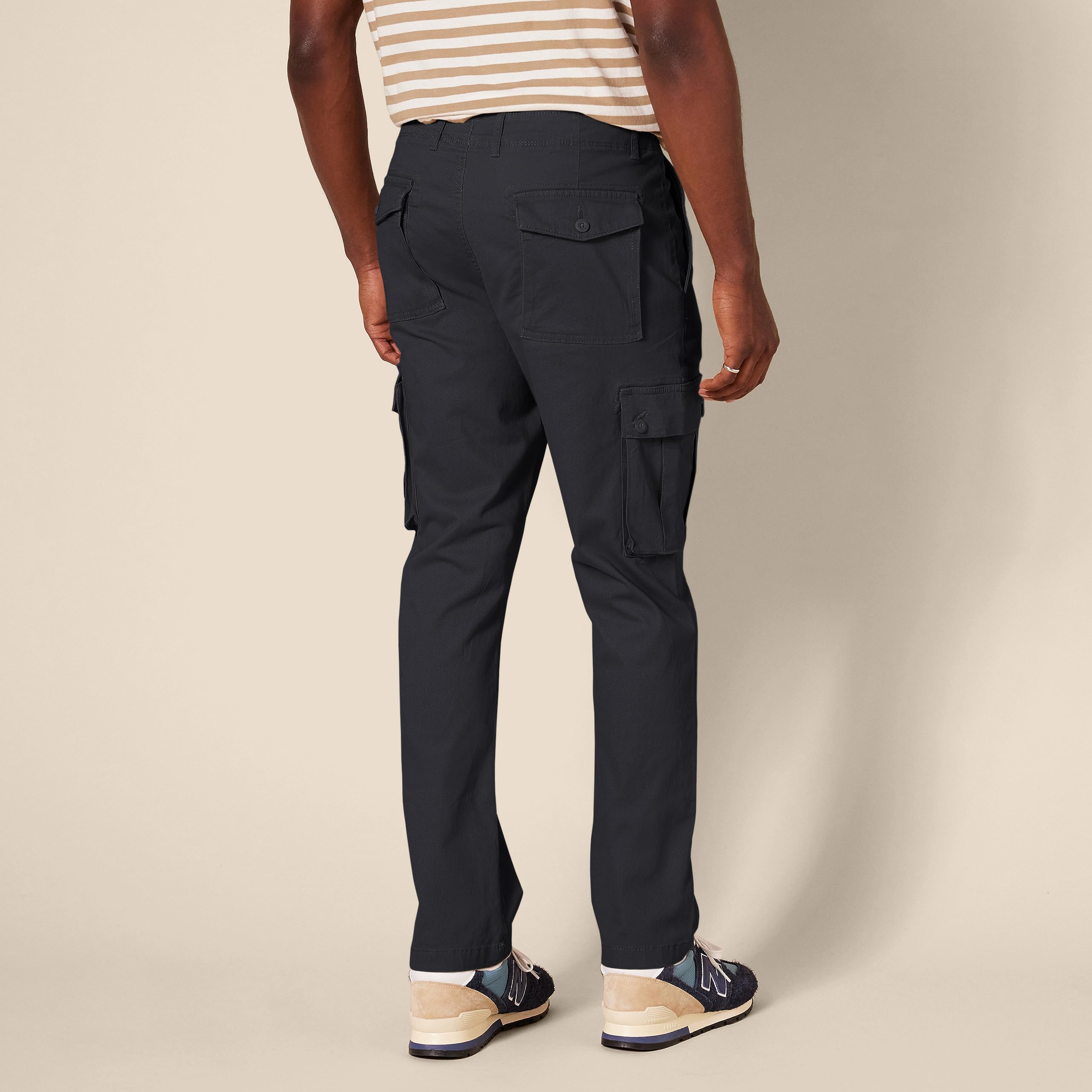 Amazon Essentials Uomo Pantaloni Cargo Elasticizzati e Aderenti (Disponibili nelle Taglie Big & Tall)