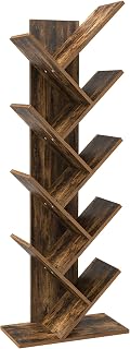 Sponsored Ad – YITAHOME Tree Bookshelf, Floor Standing Book Shelf, Rustic Brown Industrial Wooden Shelves Bookcase, Displa...