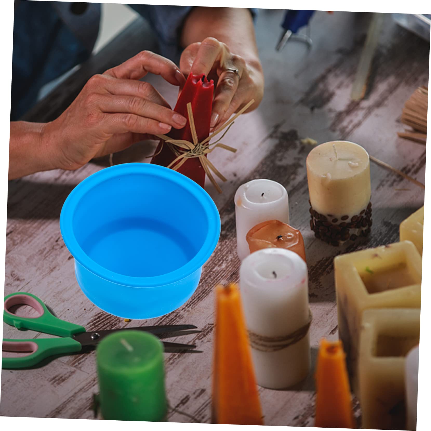FRCOLOR 5pezzi Ciotola Silicone Per Fusione Della Cera Antiaderente e Facile Da Pulire Per Macchine Riscaldanti Per Cera Perfetta Per Uso Domestico e Saloni Di Bellezza