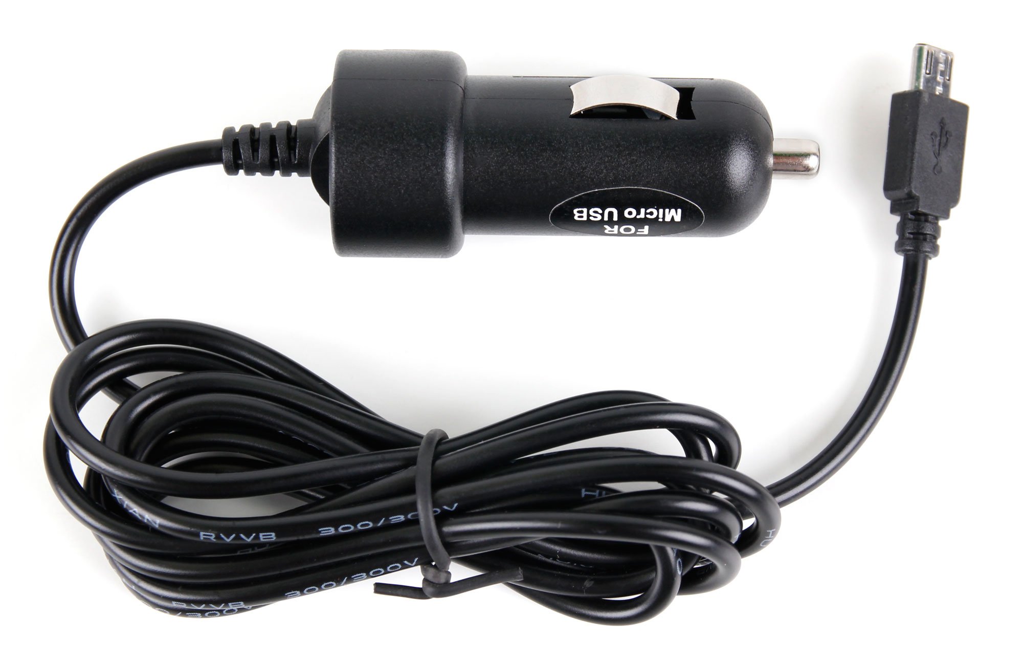 Chargeur Allume-cigare Voiture Micro USB Pour MTT Bazic V2 / Extrem - Universel, Noir, Neuf