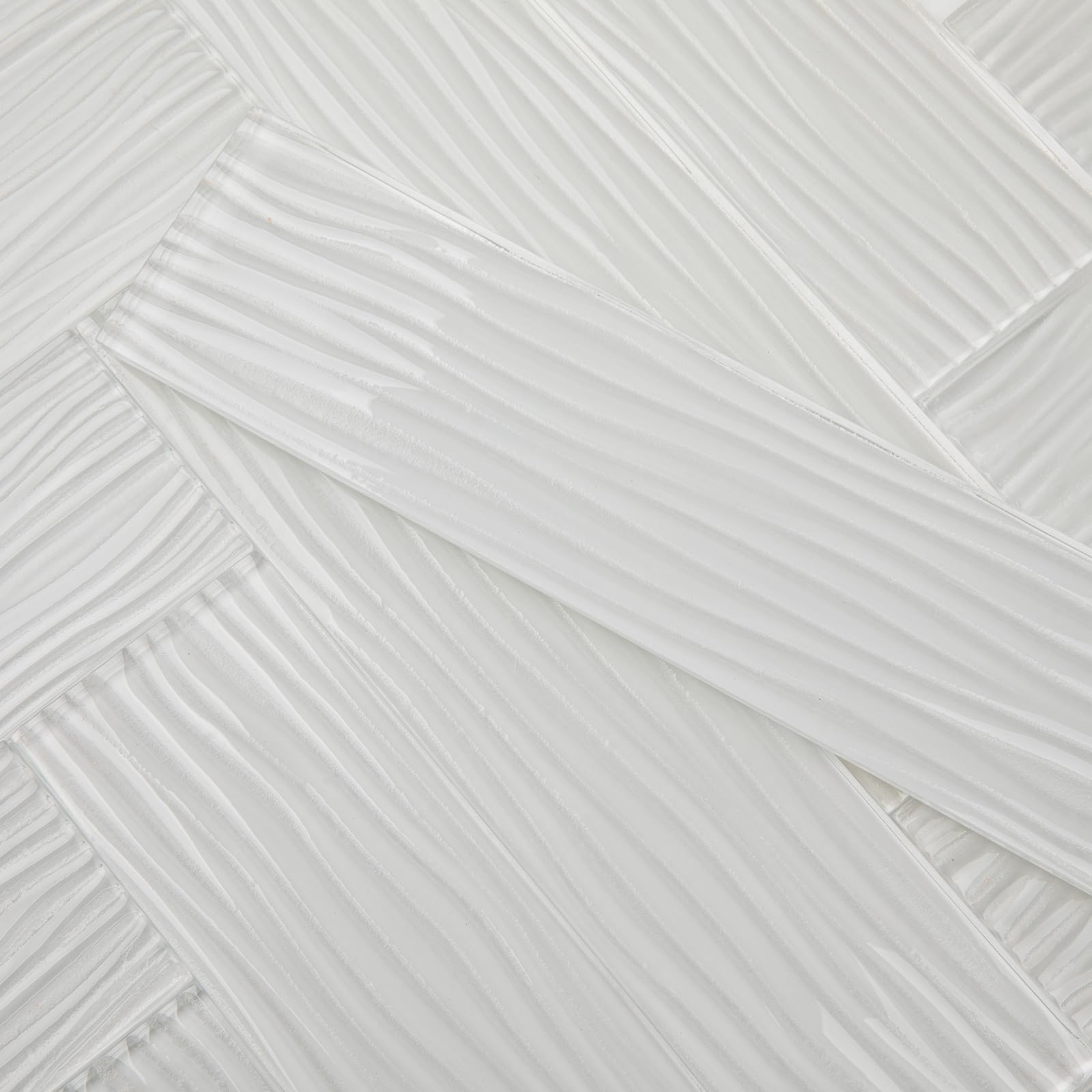3x6 Inch White Glass