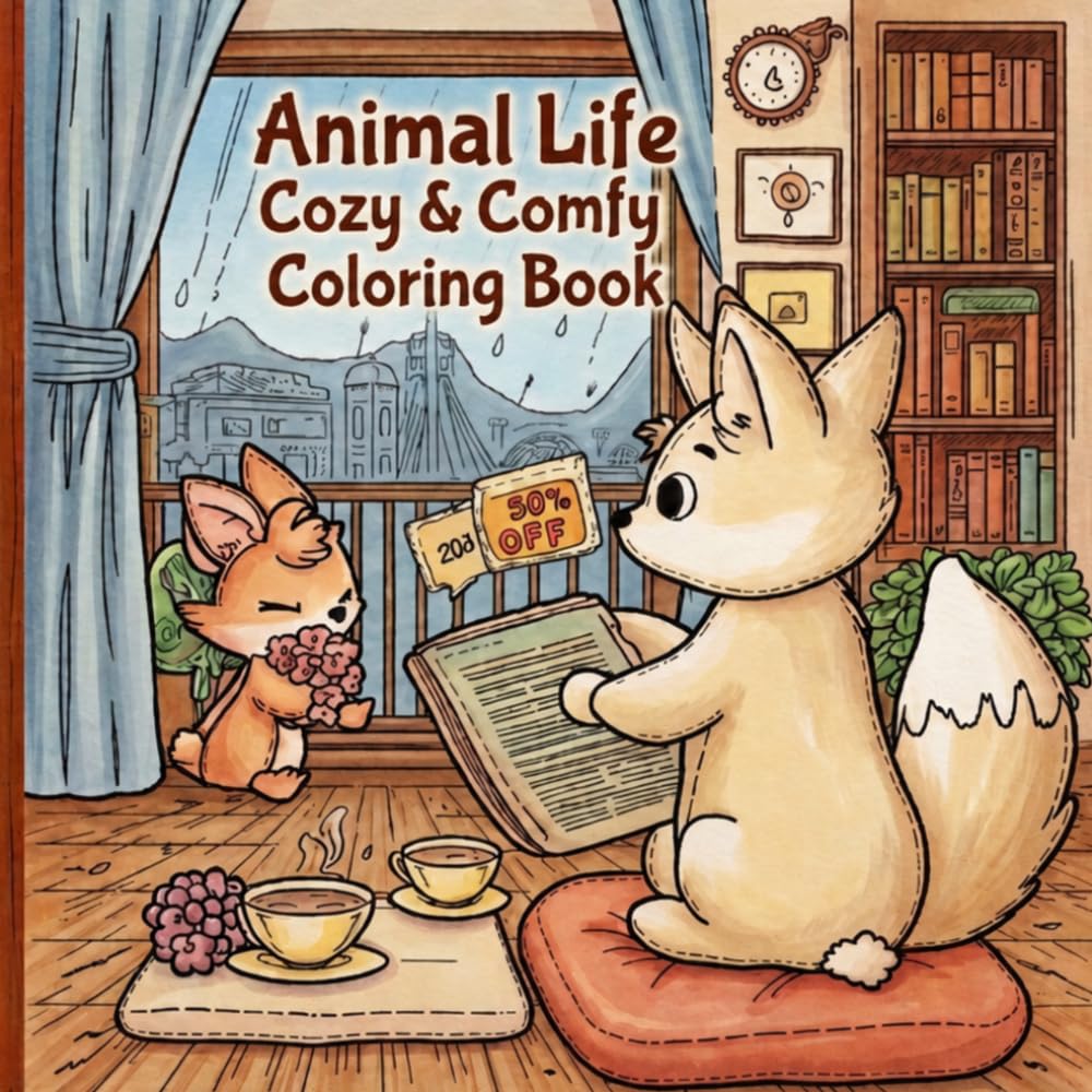 Animal Life: Cozy&Comfy Coloring Book