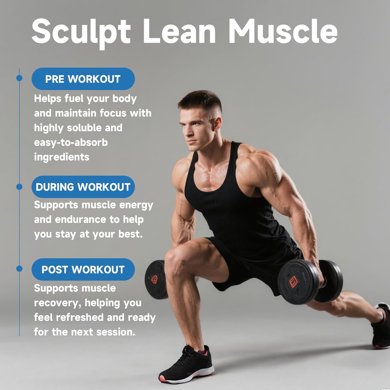 Creatine Monohydrate Gummies,Creatine Monohydrate for Muscle Strength, Muscle Builder, Energy Boost, Pre-Workout Supplement(60 Count) - Image 3