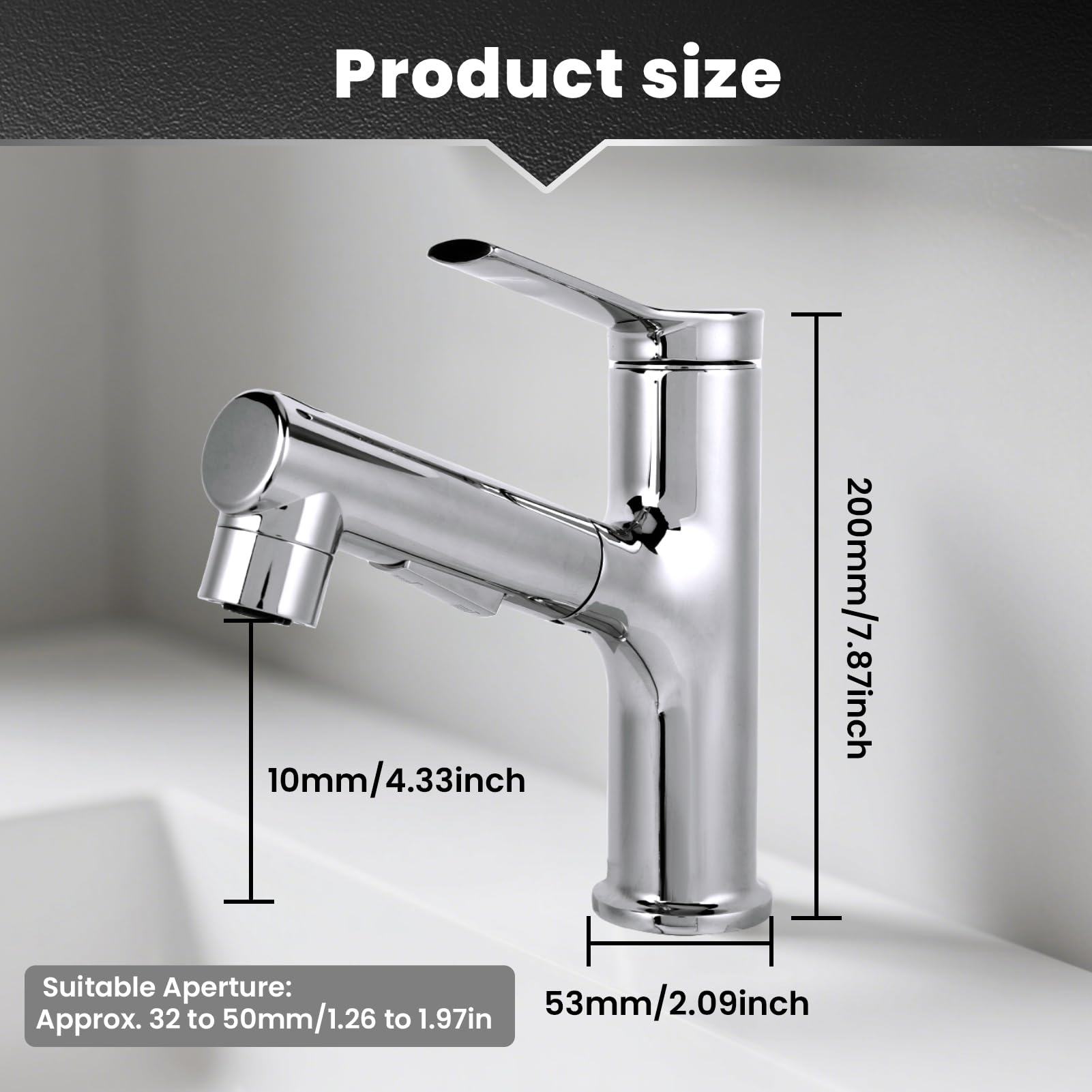 Bower Geneva Kitchen Sink Mixer With Pull-Out Hose And Spray Head - Matt Black