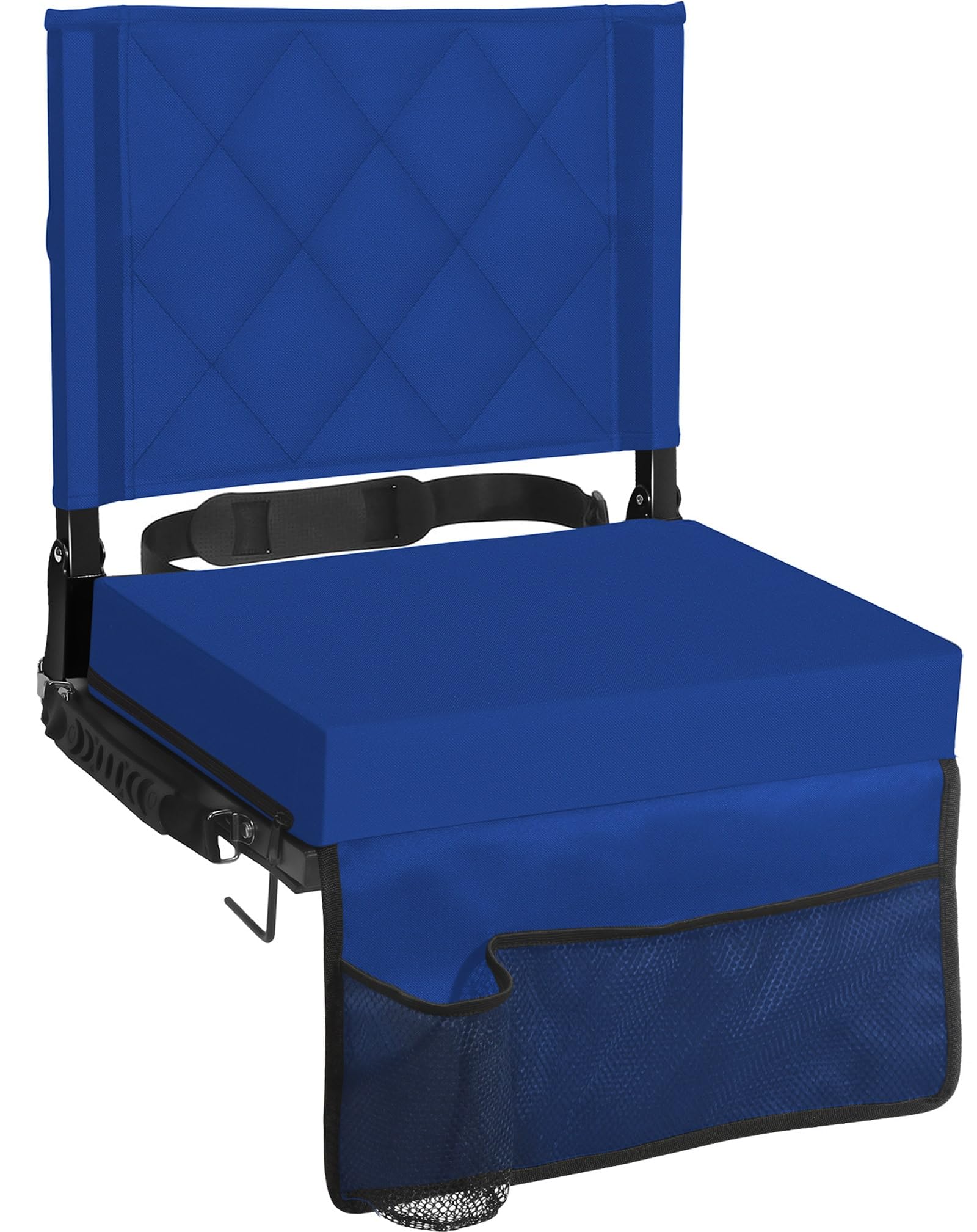 Sheenive Stadium Seats for Bleachers with Back Support, Bleacher Seats with Backs and Cushion Wide, Portable Folding Padded Comfort Stadium Chair with Shoulder Strap,Perfect for Sports Events