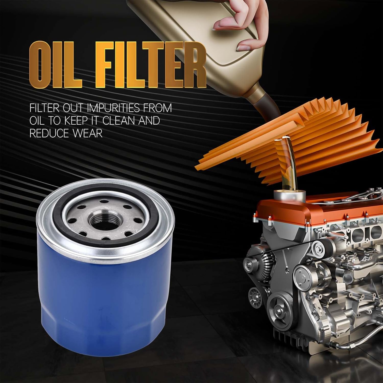 Fuel Oil Air Filter Set Fit for 6.6L Duramax Diesel,Compatible with 2020-2024 Chevrolet Silverado GMC Sierra 2500 3500 HD,Replace TP1015,PF26,84554703