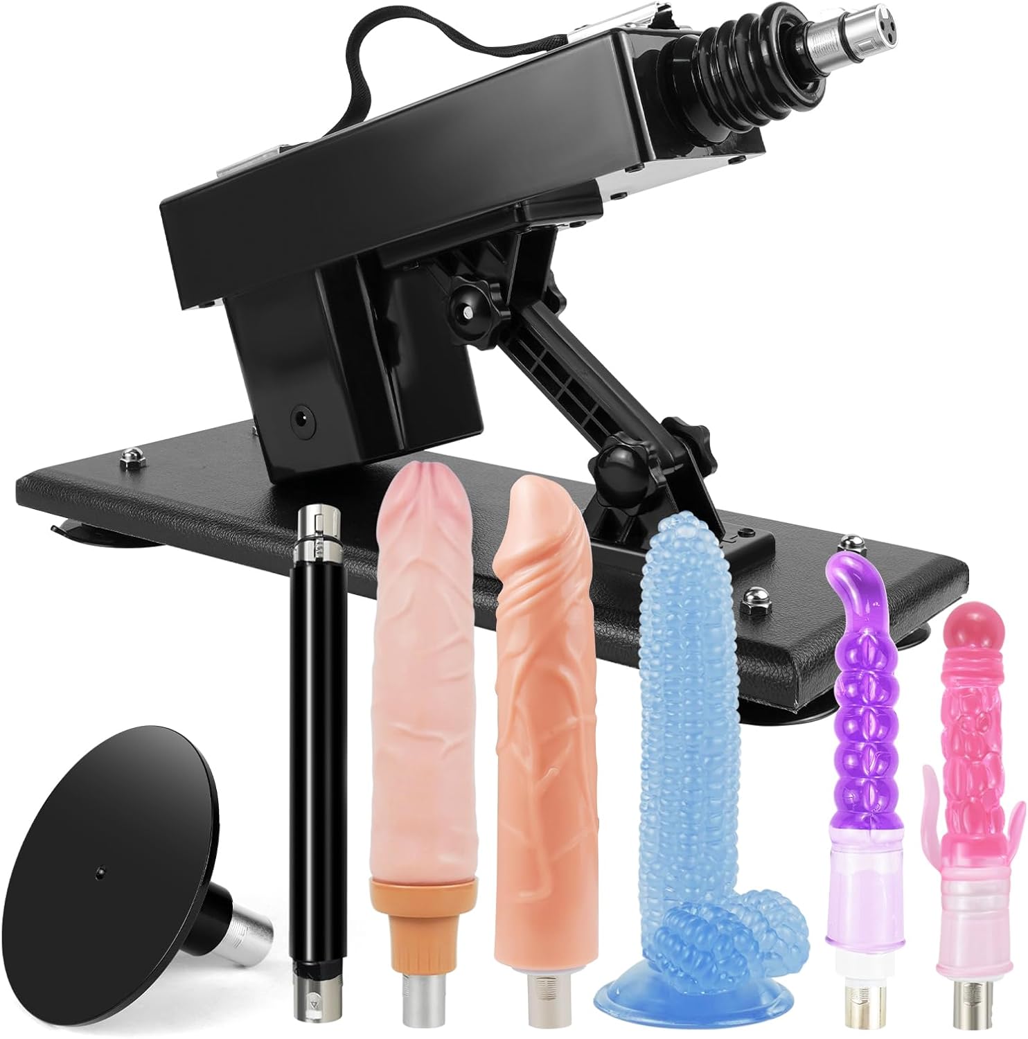 Sex Machines Dildo Machine Thrusting Machine Automatic Sex Machine for Men and Women Sex Toys Machines Devices Automatic Dildo Thrusting Sex Machine with Sex Machine Attachments (Deep-Black)