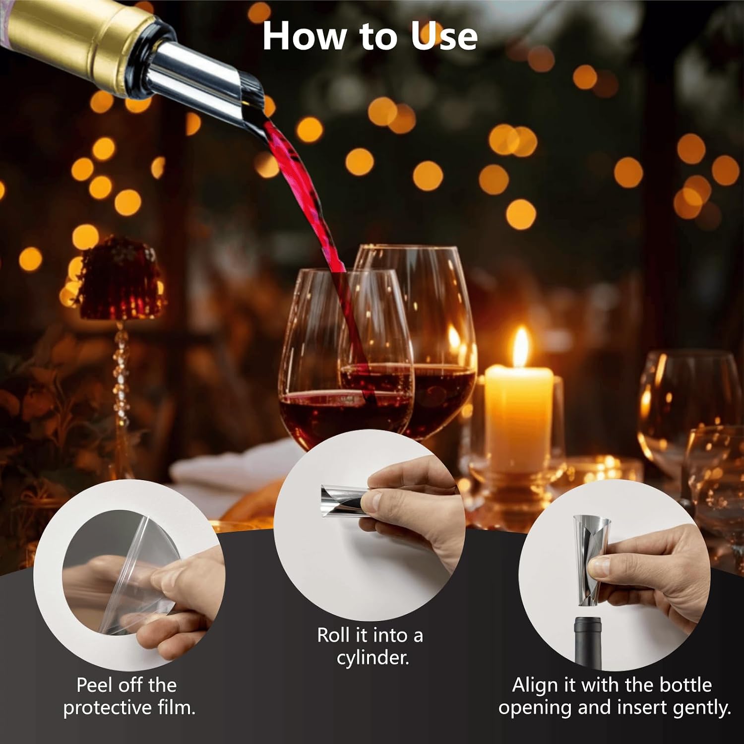 20 Pack Stop Wine Pourer Reusable Drip Free Pourer for Wine, Whiskey, Liquor & Oil Bottles for Easy Pouring from Bottles