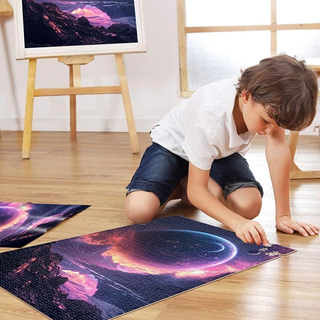 Foto 4 de 6 de Rompecabezas para Adolescentes de 1000 Piezas Galaxia Espacio Exterior Juguetes educativos Decoración hogar…