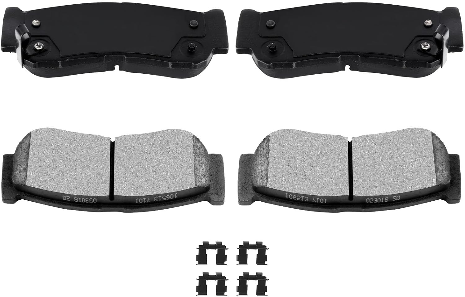 AUTOMUTO 4PCS Rear Ceramic Disc Brake Pads Set D1297 For Hyundai Santa Fe 2007-2009