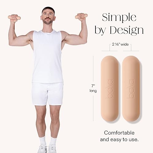 Miniatura 4 de Juego de mancuernas Bala Bars para mujeres y hombres - Juego de 2 barras diseñadas para caminar, entrenamiento de fuerza, HIIT, boxeo y aeróbicos -