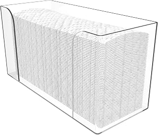 Countertop Paper Towel Dispenser,Folded,Clear Guest Towel Napkin Holder, Suitable for Z-fold, C-fold or Multi-Fold Paper Towels,Pack of 1