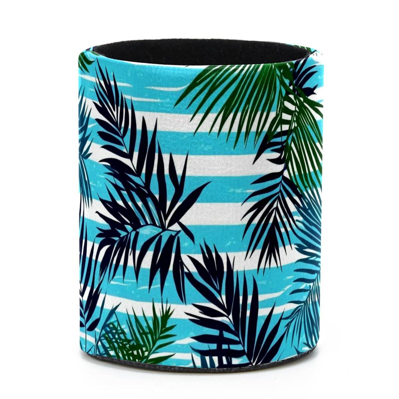 VAPOKF Round Pencil Holders for Desk, Artistic Leaves Pen Holders Pen Pot Makeup Brushes Storage Desktop Stationery Supplies Organiser for Home Office