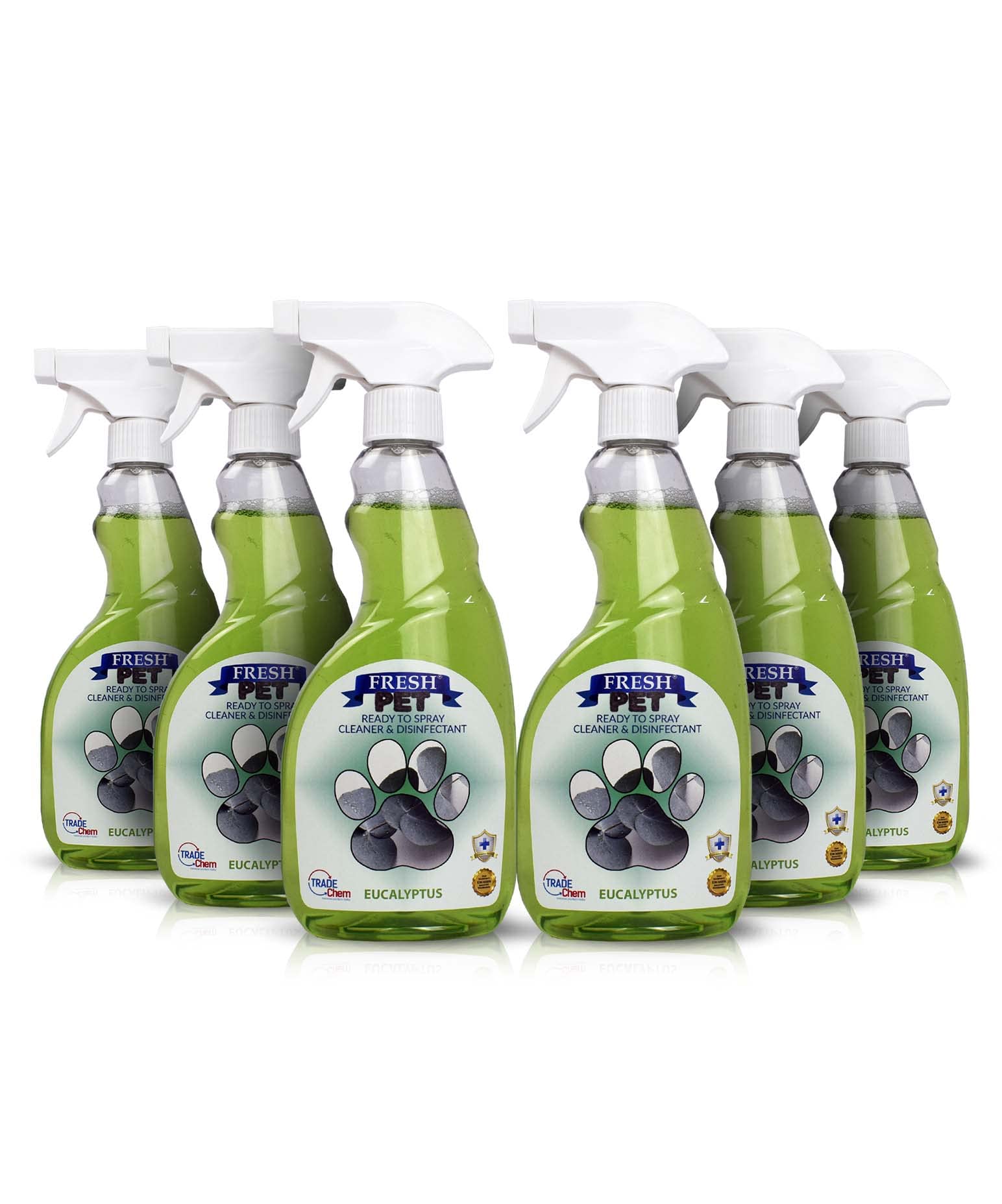 Fresh Pet Disinfectant Ready to Spray Pack 6 x 500ml (Eucalyptus)
