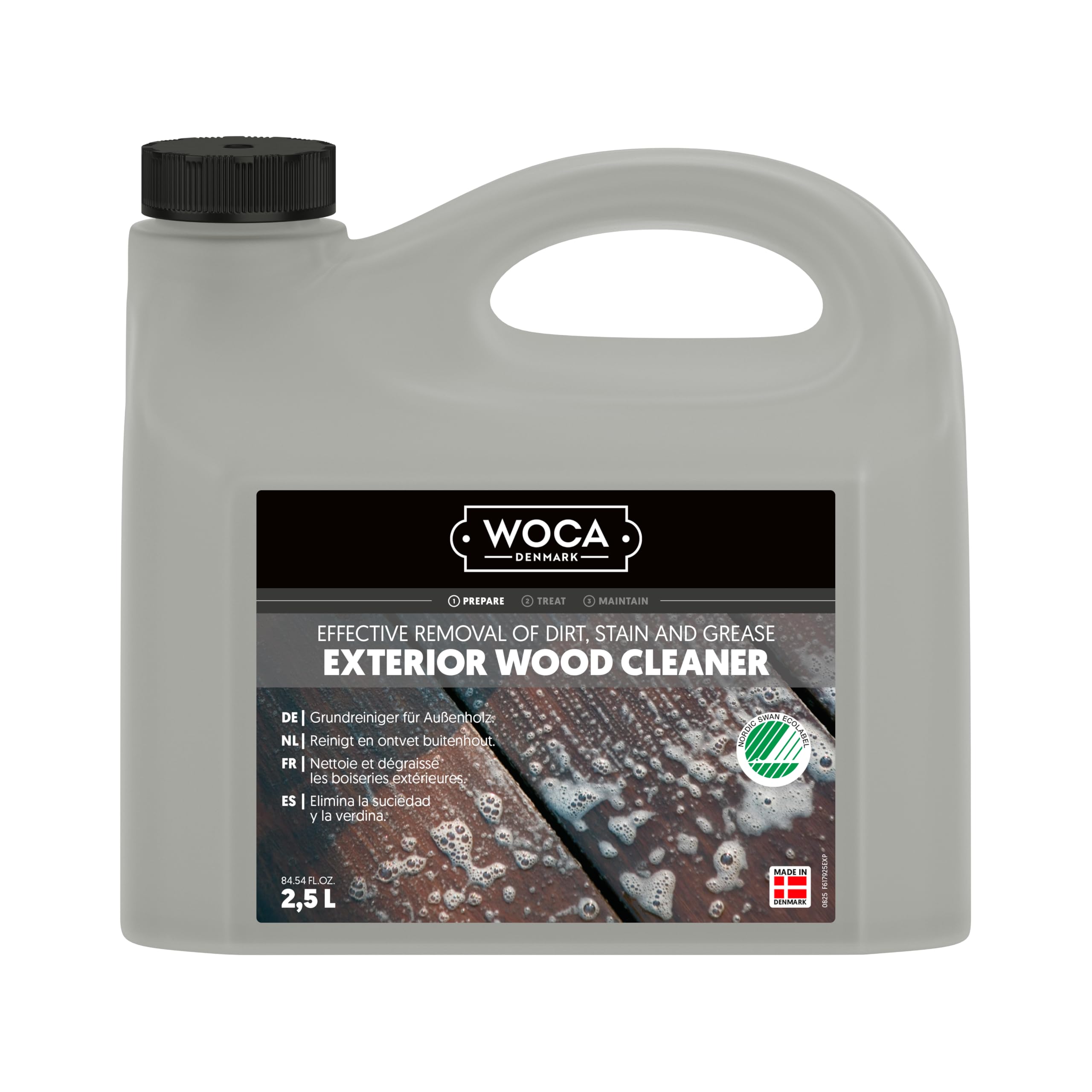 WOCA Denmark Exterior Wood Deep Cleaner 2,5 l - detergente intensivo per terrazze e mobili esterni