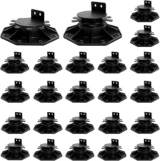 6 Best Hot Tub Foundation Ideas: Safe & Level 15 24Pack Adjustable Deck Support Pedestal Paver, Deck Blocks Deck Foundati...