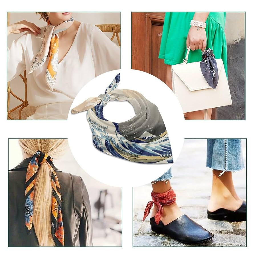 【北斎の鷹クン】【新品未使用】千總　シルクスカーフ　定価55000円 北斎の鷹クン】【新品未使用】千總 シルクスカーフ 定価55000円 5A級