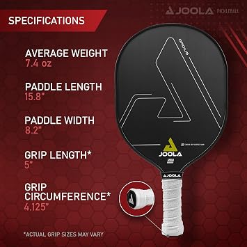 JOOLA Pickleball Paddles Textured Carbon Grip Surface for Spin, Control & Power Select Hyperion, Vision or Radius Shapes Lightweight, Durable Rackets Polypropylene Core USAP Approved
