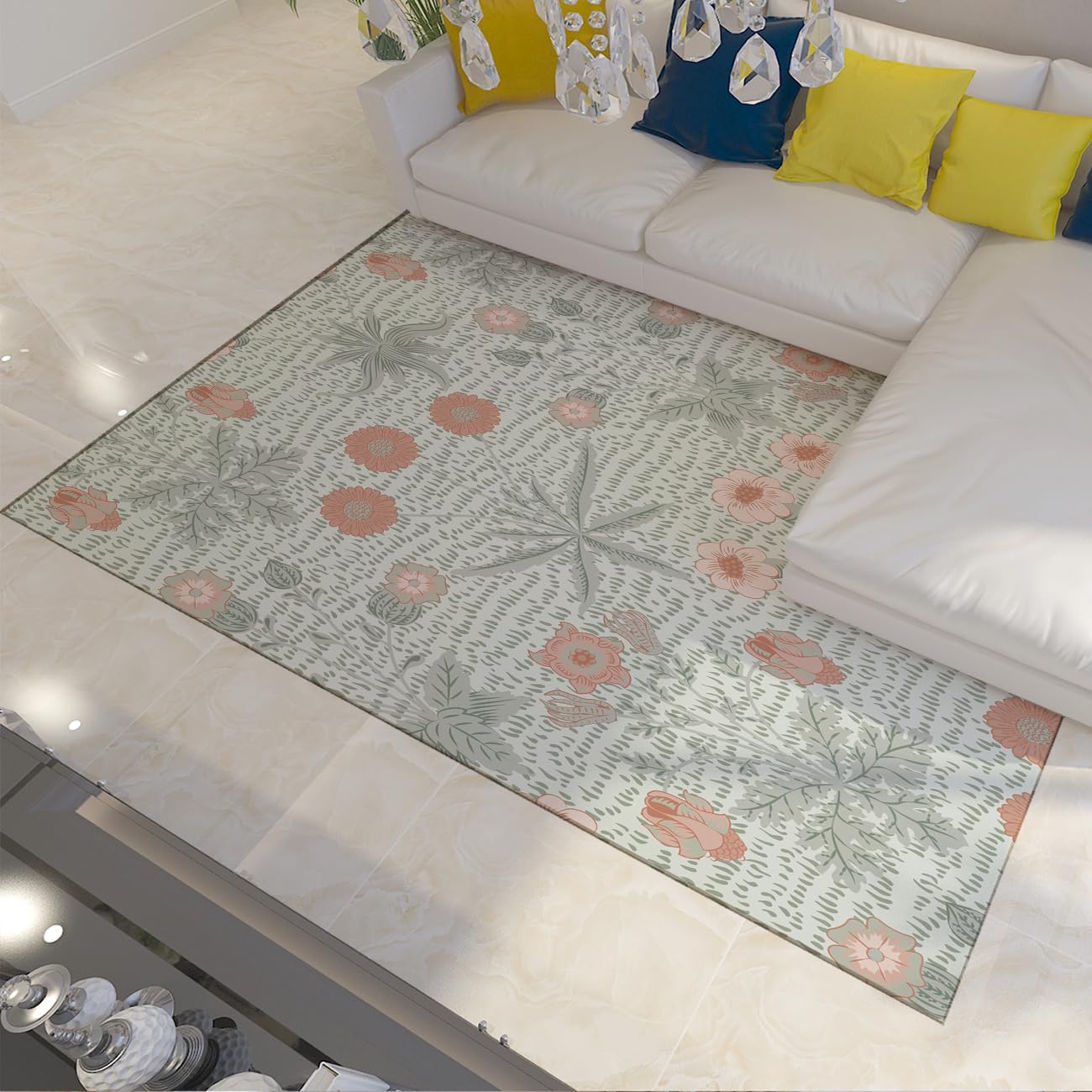 Tapis de cuisine antidérapant 60x120cm résistant et doux contre les glissades