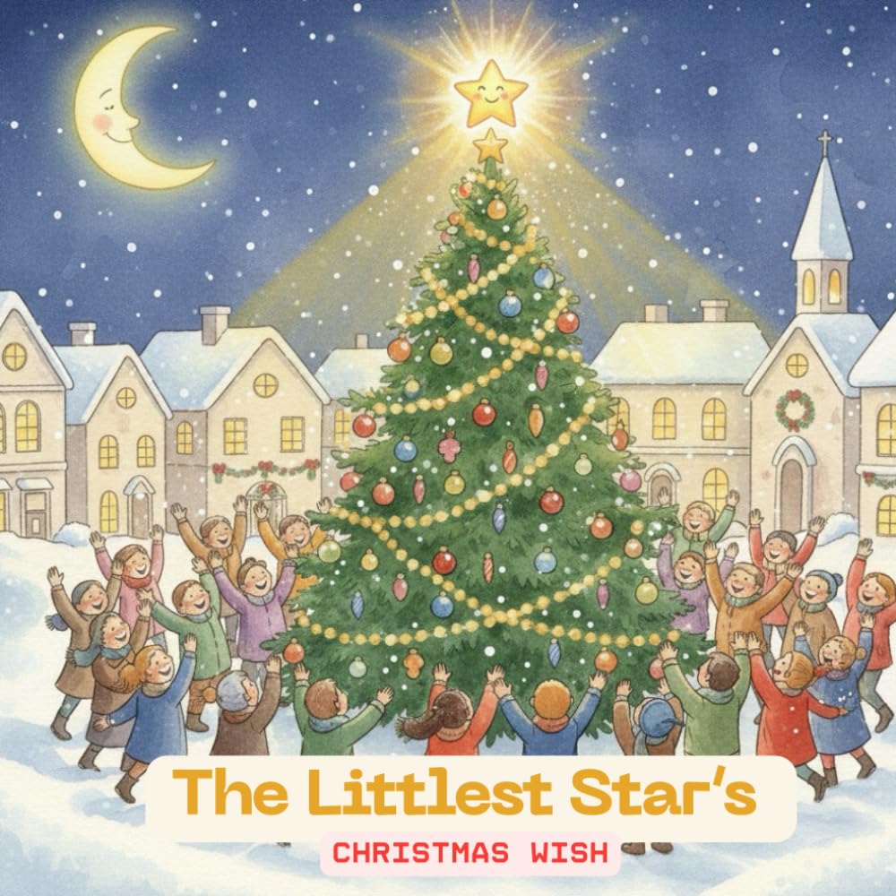 The Littlest Star's Christmas Wish: A Heartwarming Christmas Story for Kids Ages 3-8 with Coloring & Kindness Activities